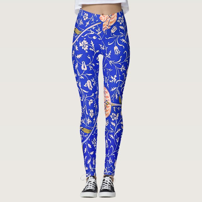 Leggings Patrón famoso de William Morris en Medway (Anverso)