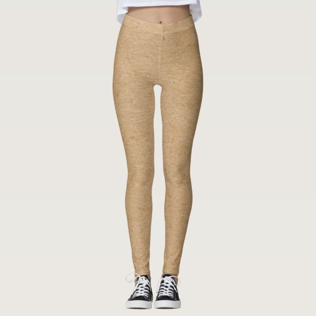 Leggings Patrón Faux Tan Cork (Anverso)