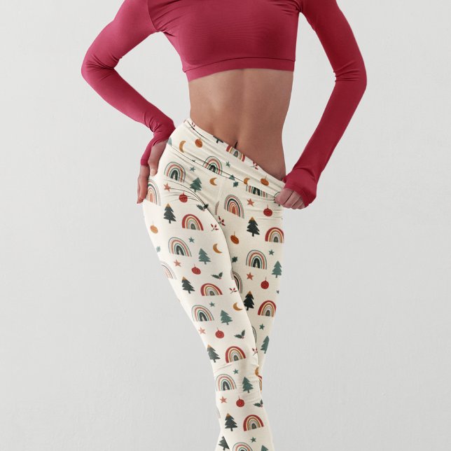 Leggings Patrón festivo de vacaciones de Navidades pequeños (Subido por el creador)