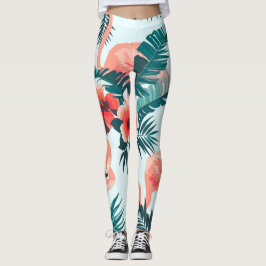 Leggings Patrón Flamingo