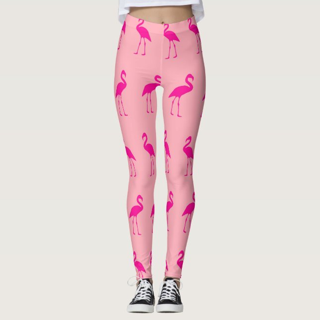 Leggings Patrón Flamingo (Anverso)