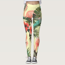 Leggings Patrón Flamingo