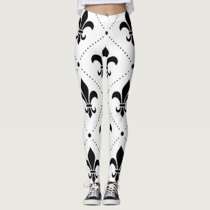 Leggings Patrón Fleur De Lis