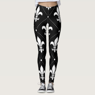 Leggings Patrón Fleur De Lis