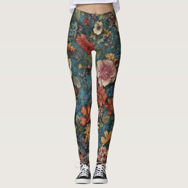 Leggings Patrón floral (Anverso)