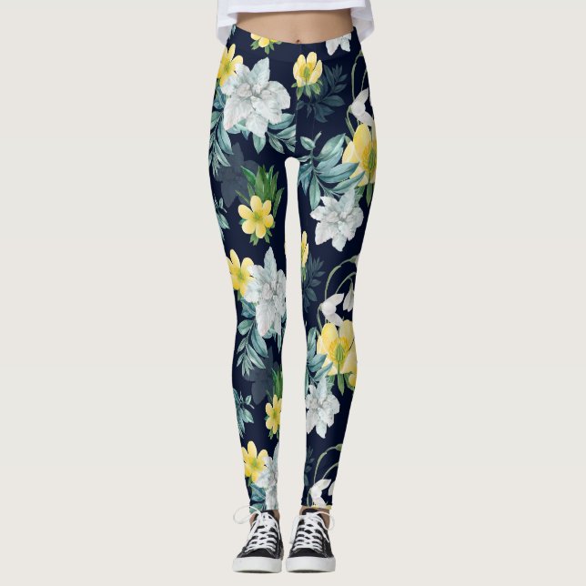 Leggings Patrón floral (Anverso)