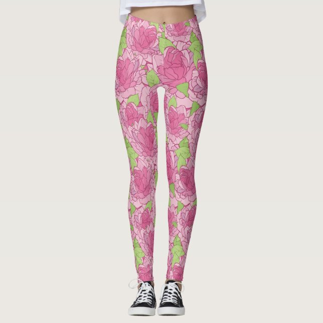 Leggings Patrón floral (Anverso)