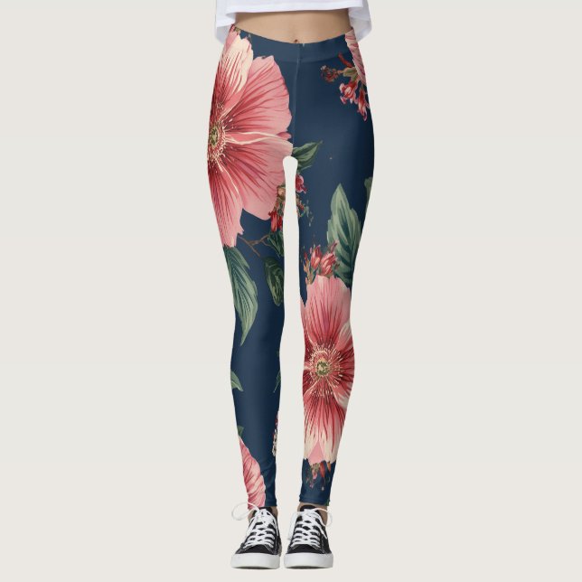 Leggings Patrón floral (Anverso)