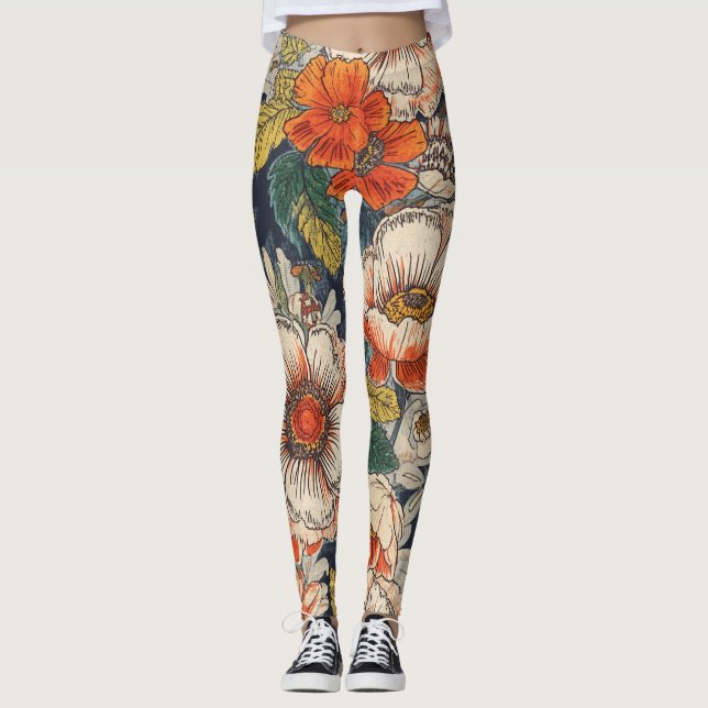 Leggings Patrón floral (Anverso)