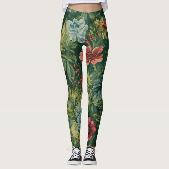 Leggings Patrón floral (Anverso)