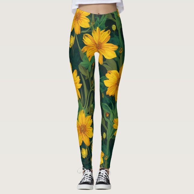 Leggings Patrón floral (Anverso)