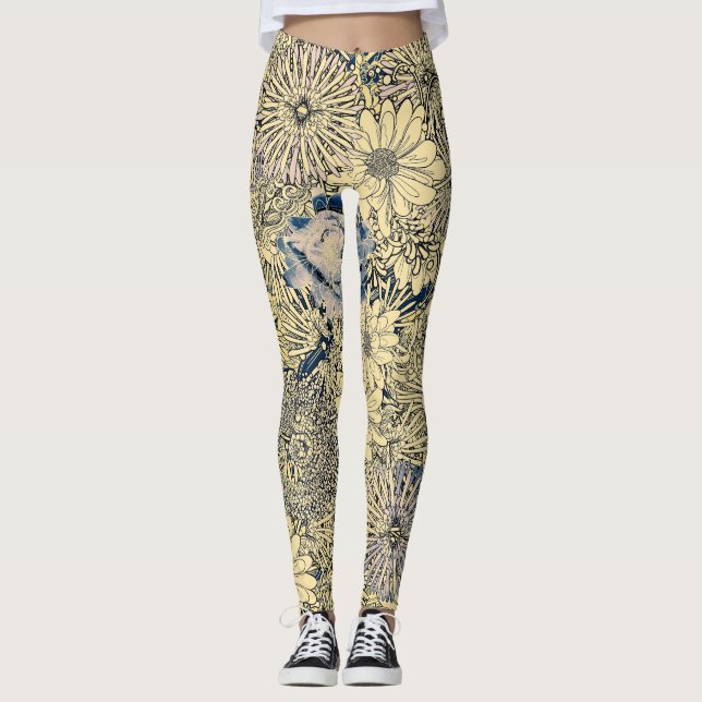 Leggings Patrón floral (Anverso)
