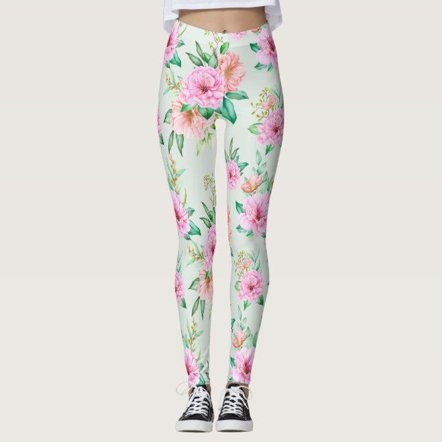 Leggings Patrón floral (Anverso)