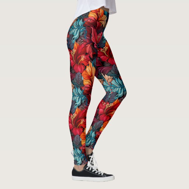 Leggings Patrón floral #10 (Derecha)