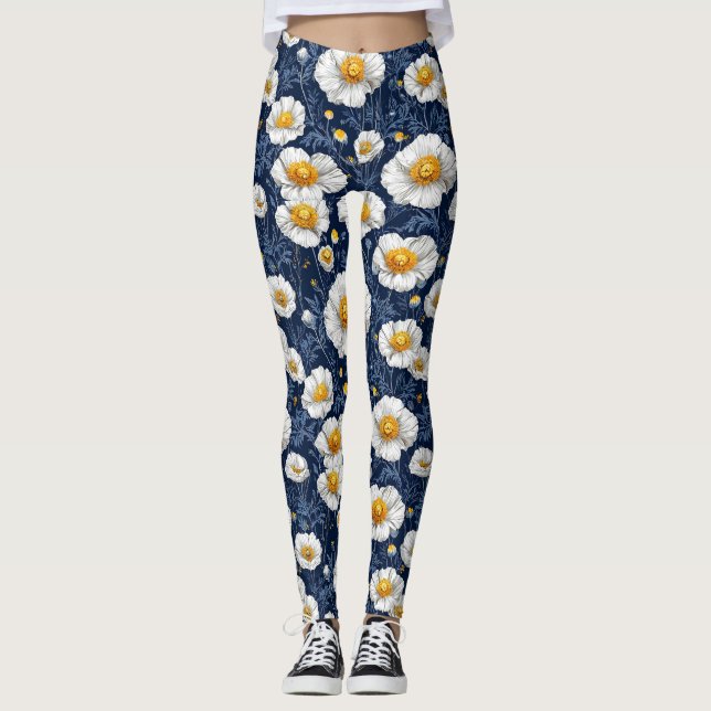 Leggings Patrón floral brusco (Anverso)