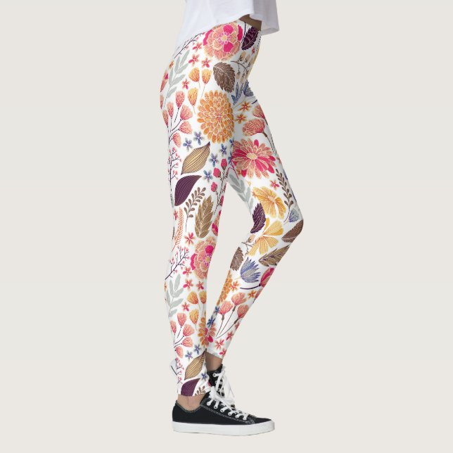 Leggings Patrón floral colorido (Derecha)