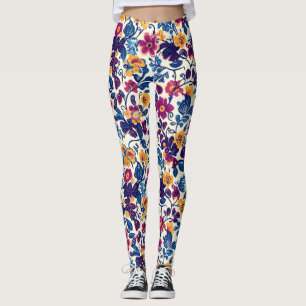 Leggings Patrón floral colorido