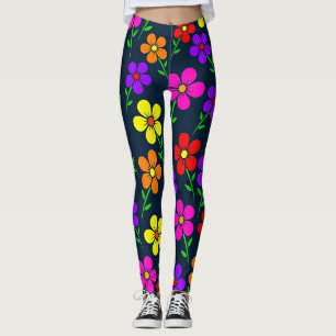 Leggings Patrón floral colorido