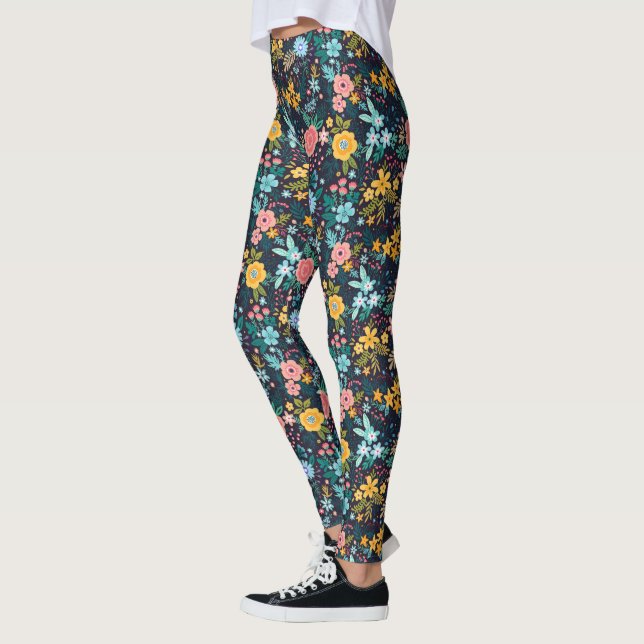 Leggings Patrón floral colorido (Izquierda)