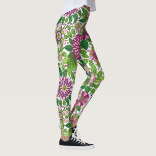 Leggings Patrón floral colorido