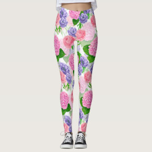 Leggings Patrón floral de acuarela