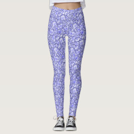 Leggings Patrón floral de acuarela de Hydrangea