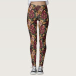 Leggings Patrón floral de Borgoña<br><div class="desc">Añade un toque de elegancia a tu armario con estas leggings con un bonito patrón de flores de Borgoña. Perfectas para excursiones informales,  entrenamiento o descanso,  ofrecen estilo y confort. Ideal para emparejarse con tus tops favoritas o tumbarse bajo los vestidos para una moda.</div>