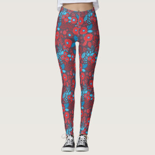 Leggings Patrón floral de Doodle