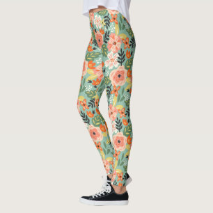 Leggings Patrón floral de jardín