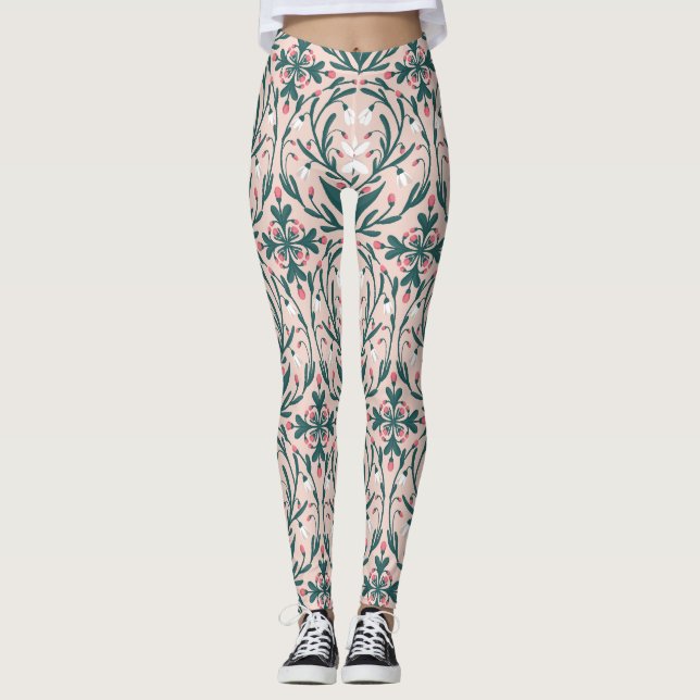Leggings Patrón floral de Snacks (Anverso)