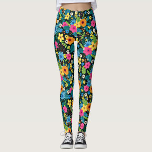 Leggings Patrón floral de vibrante Ditsy-43785