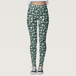 Leggings Patrón floral denso decorativo vintage