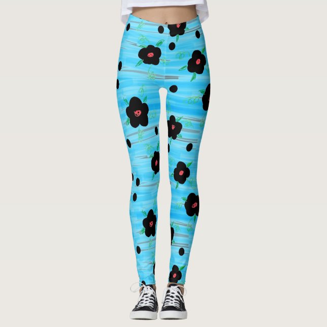 Leggings Patrón floral dulce (Anverso)
