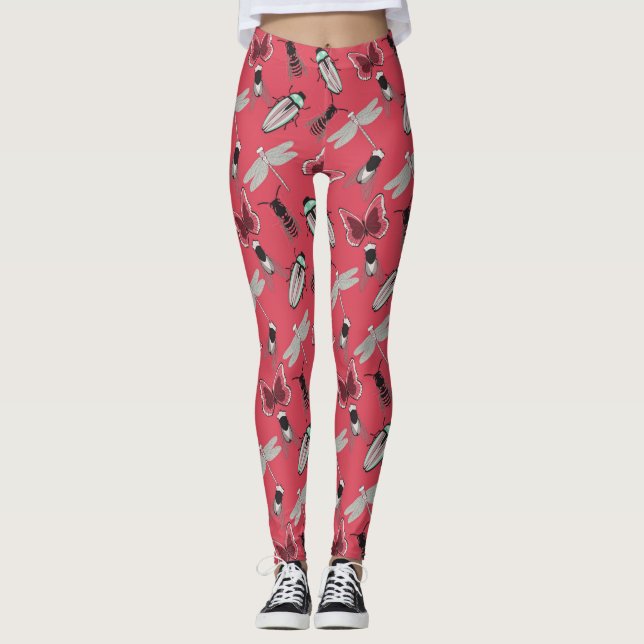Leggings Patrón floral elegante (Anverso)