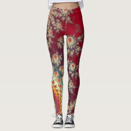 Leggings Patrón floral espiral