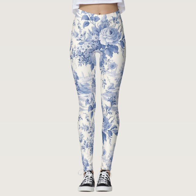 Leggings patrón floral francés (Anverso)
