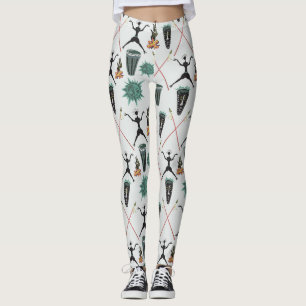 Leggings Patrón floral giratorio