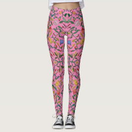 Leggings Patrón floral intrincado suave