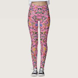 Leggings Patrón floral intrincado suave