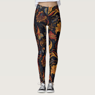 Leggings Patrón floral persa colorido