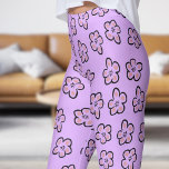 Leggings Patrón floral púrpura<br><div class="desc">¡Fresca tu armario con las modernas piernas florales de Mimulus! Disfrute de un estilo sin esfuerzo con estas modernas leggmbres florales de Mimulus. Con suaves tonalidades florales pastel, estas leggings ofrecen una moda, un ajuste cómodo perfecto para relajarse, hacer recados informales o aventuras cotidianas. Mantente a la moda y cómodo—compra...</div>