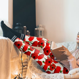 Leggings Patrón floral Red Poppies