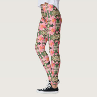 Leggings Patrón floral rosado