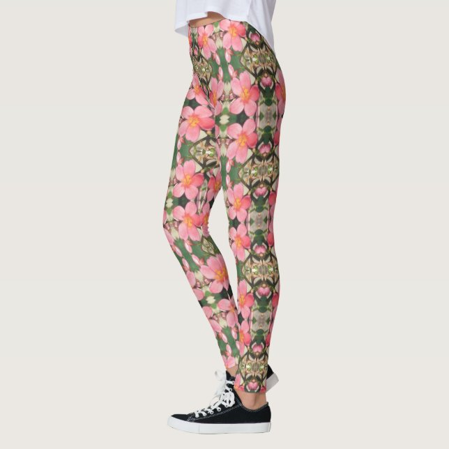 Leggings Patrón floral rosado (Izquierda)