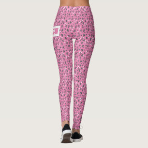 Leggings Patrón floral ruso elegante