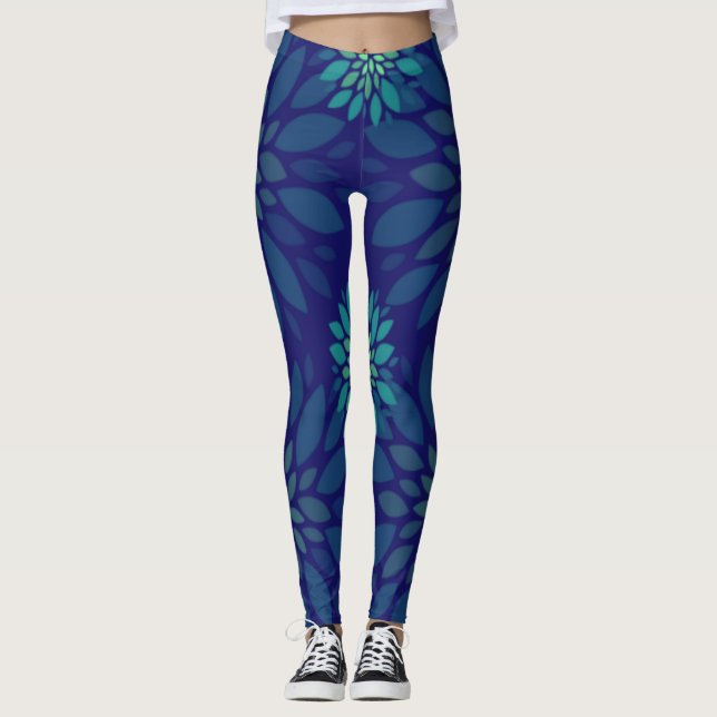Leggings Patrón floral sin foco (Anverso)