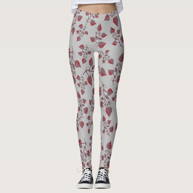 Leggings Patrón floral sin foco (Anverso)