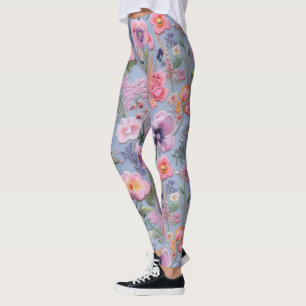 Leggings Patrón floral sin soldadura
