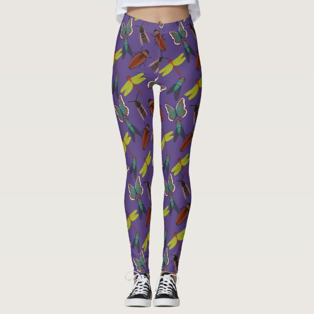 Leggings Patrón floral único (Anverso)