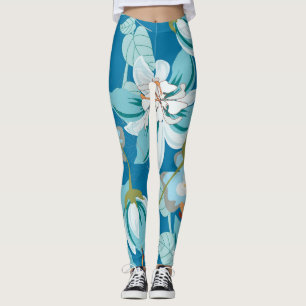 Leggings Patrón floral, versátil diseño floral.